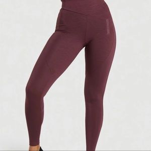 Gymshark lustre leggings-Berry Red